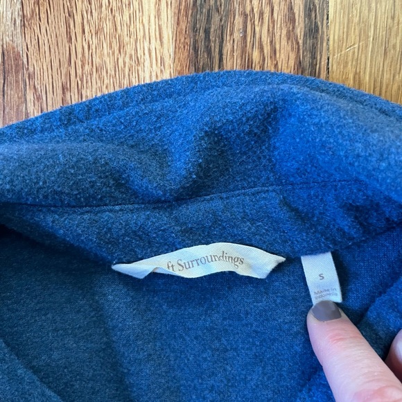 Soft Surroundings Blue Long Sleeve Shirt - Picture 5 of 5